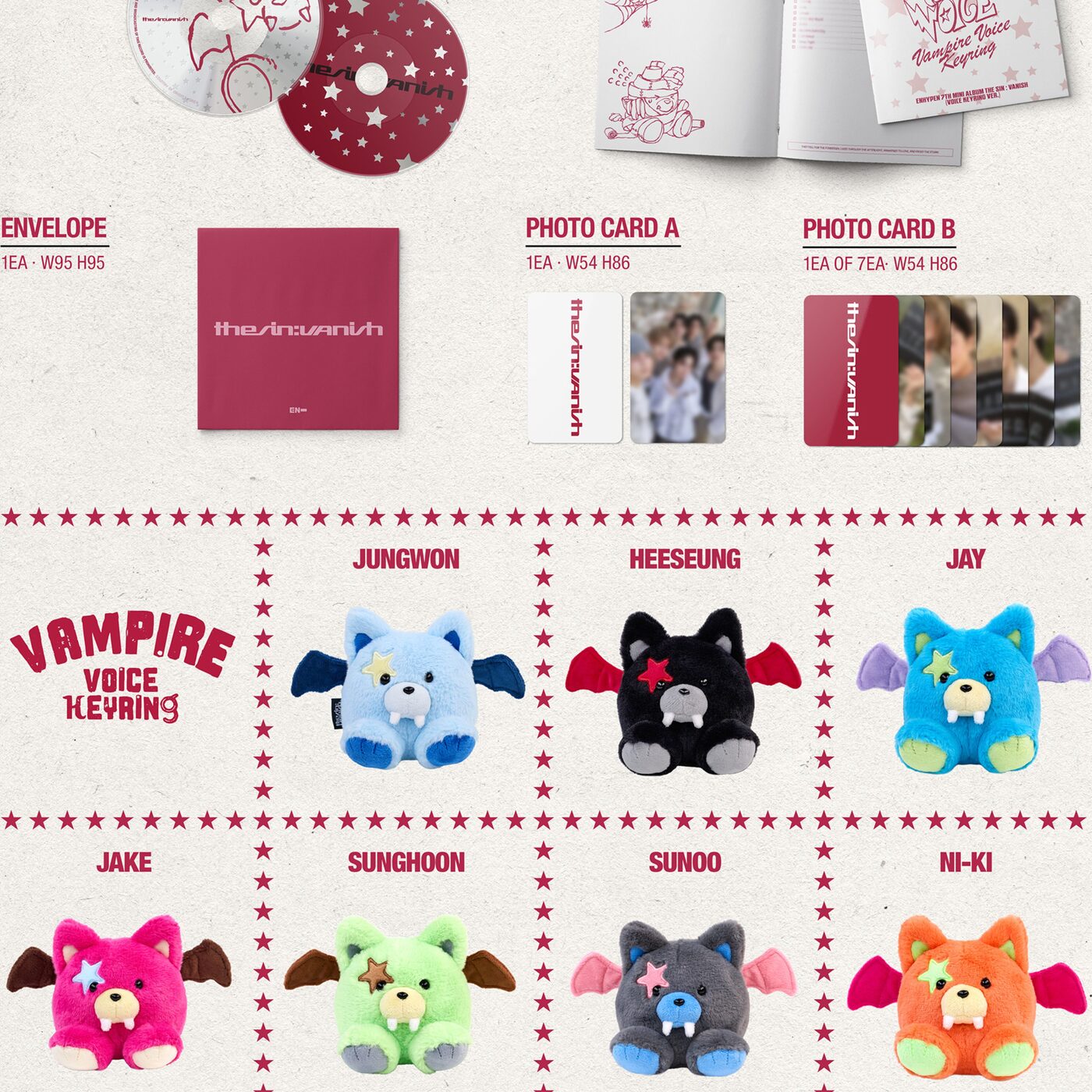 ENHYPEN - 7th Mini Album [THE SIN : VANISH] (Voice Keyring Ver
